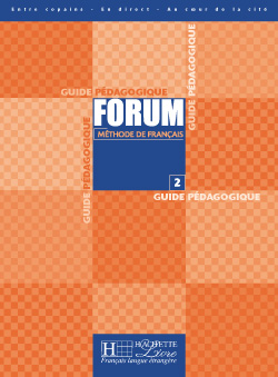 Forum 2 - Guide pédagogique - cliquer pour zoomer